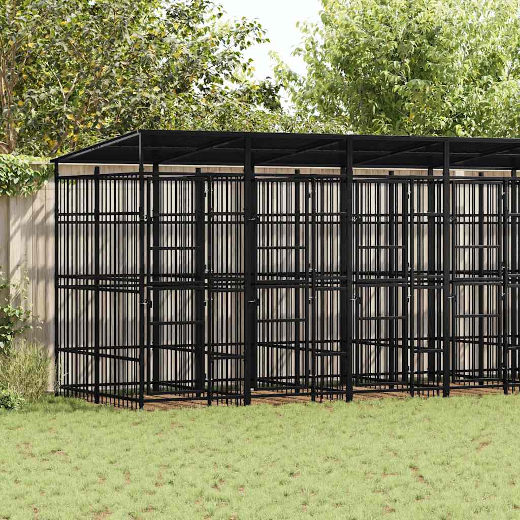 Koiran Ulkohäkki Teräs 16,59 M²