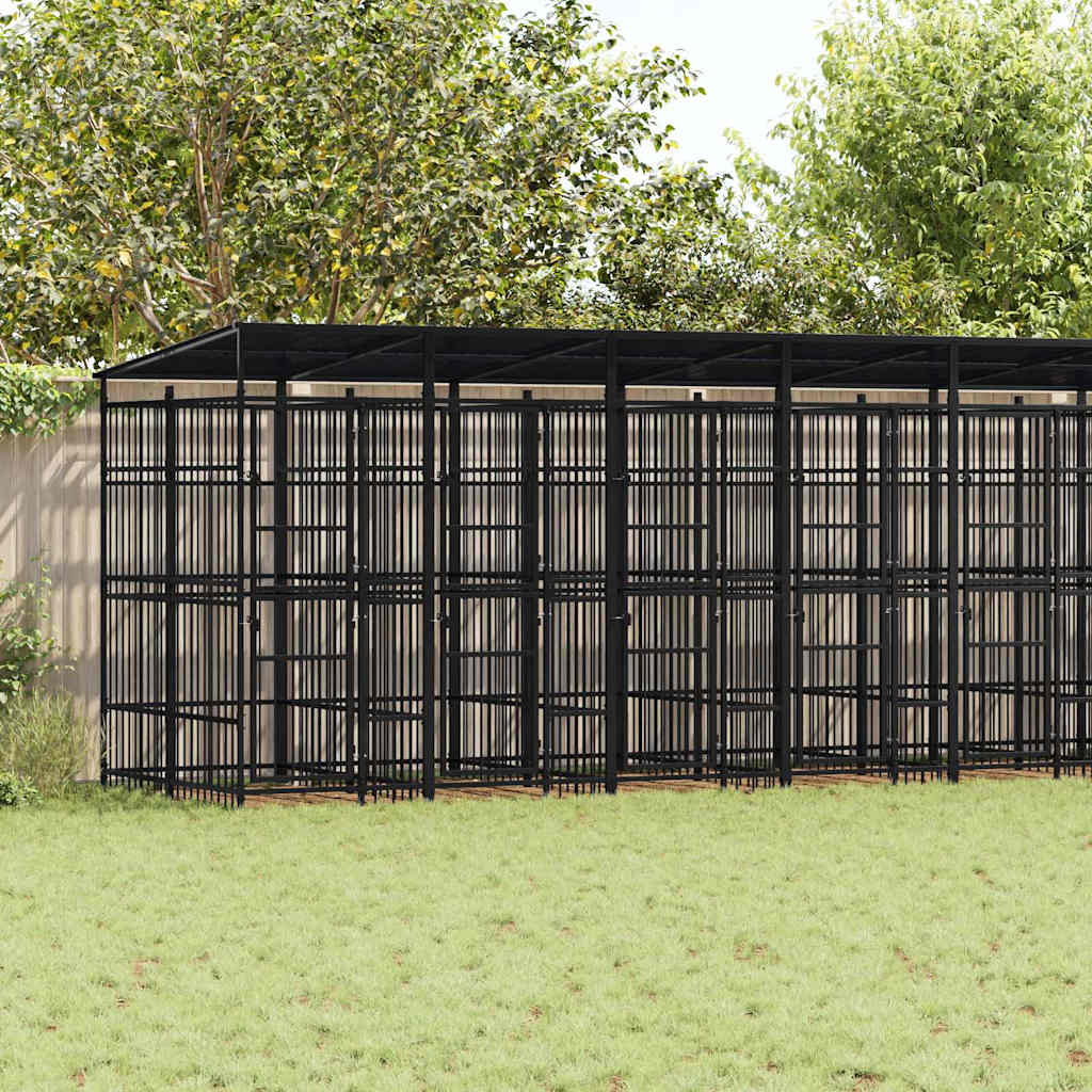 Koiran Ulkohäkki Teräs 16,59 M²