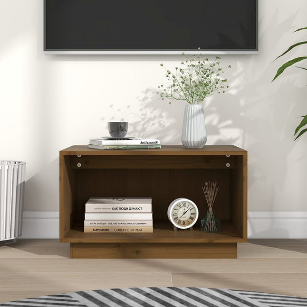 Tv-Taso 60X35X35 Cm Täysi Mänty