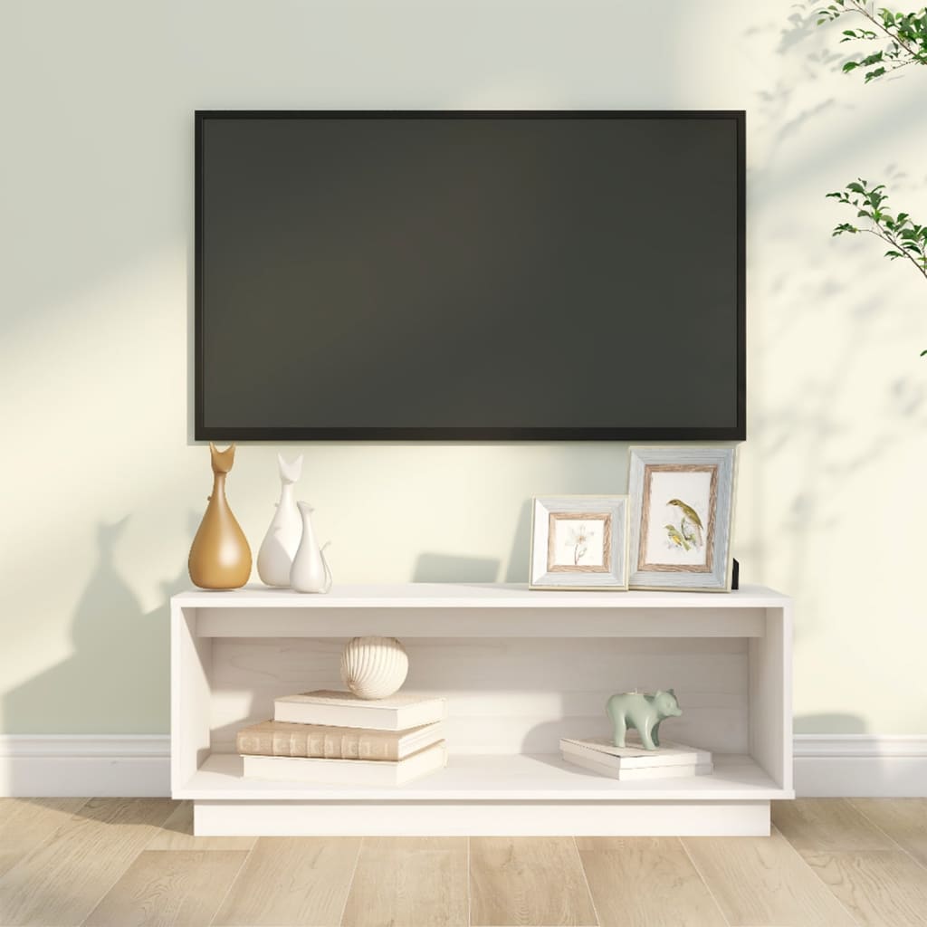 Tv-Taso 90X35X35 Cm Täysi Mänty