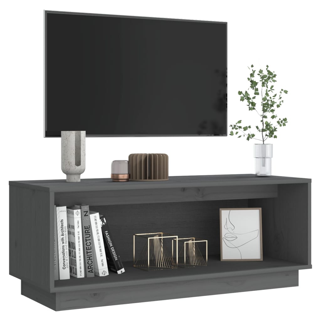 Tv-Taso 90X35X35 Cm Täysi Mänty