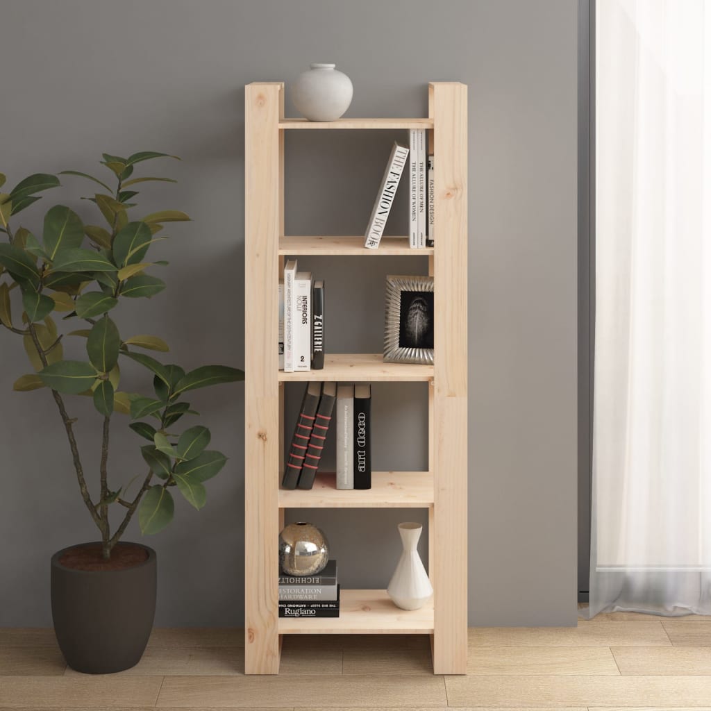 Kirjahylly/Tilanjakaja 80X35X56,5 Cm Täysi Mänty