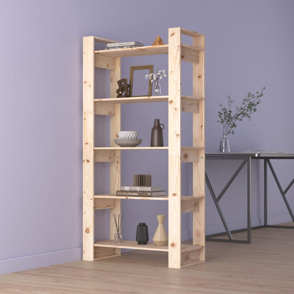 Kirjahylly/Tilanjakaja 80X35X56,5 Cm Täysi Mänty