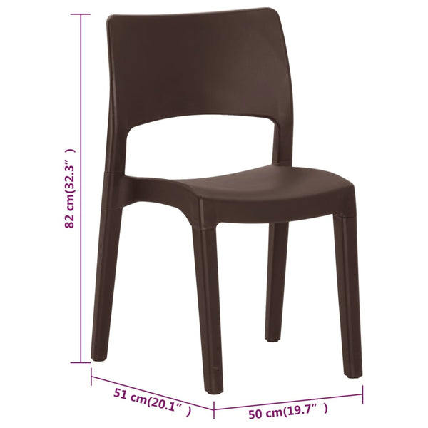 Puutarhatuolit 2 Kpl Polypropeeni
