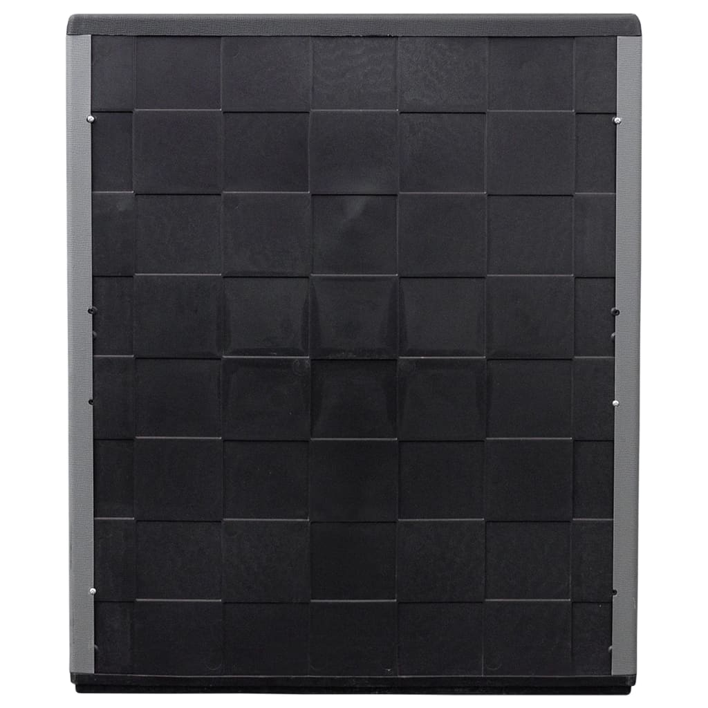 Puutarhan Varastokaappi Harmaa Ja Musta 68X37X84 Cm Pp