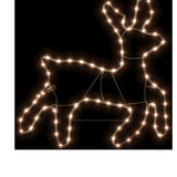 Poro Joulukoriste 72 Lämpimän Valkoista Led-Valoa 57X55X4,5 Cm