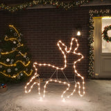 Poro Joulukoriste 72 Lämpimän Valkoista Led-Valoa 57X55X4,5 Cm