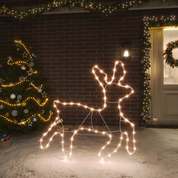 Poro Joulukoriste 72 Lämpimän Valkoista Led-Valoa 57X55X4,5 Cm