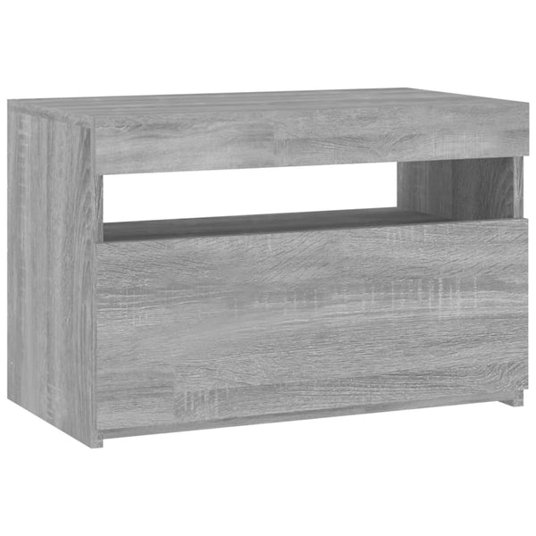 Tv-Kaappi Led-Valoilla Käsityöläinen Tammi 75X35X40 Cm