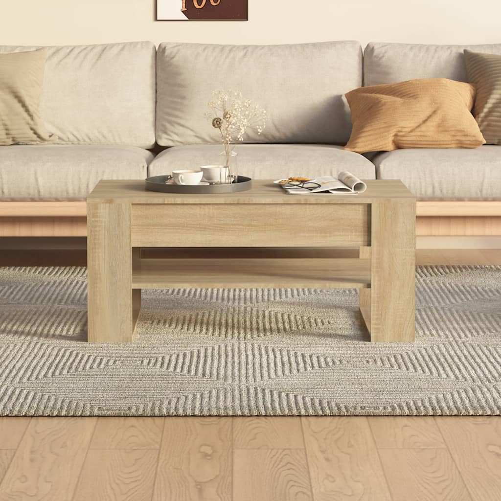 Sohvapöytä Sonoma-Tammi 102X55X45 Cm Tekninen Puu