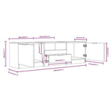 Tv-Taso 140X35X40 Cm Tekninen Puu
