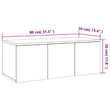 Tv-Taso 80X34X30 Cm Tekninen Puu