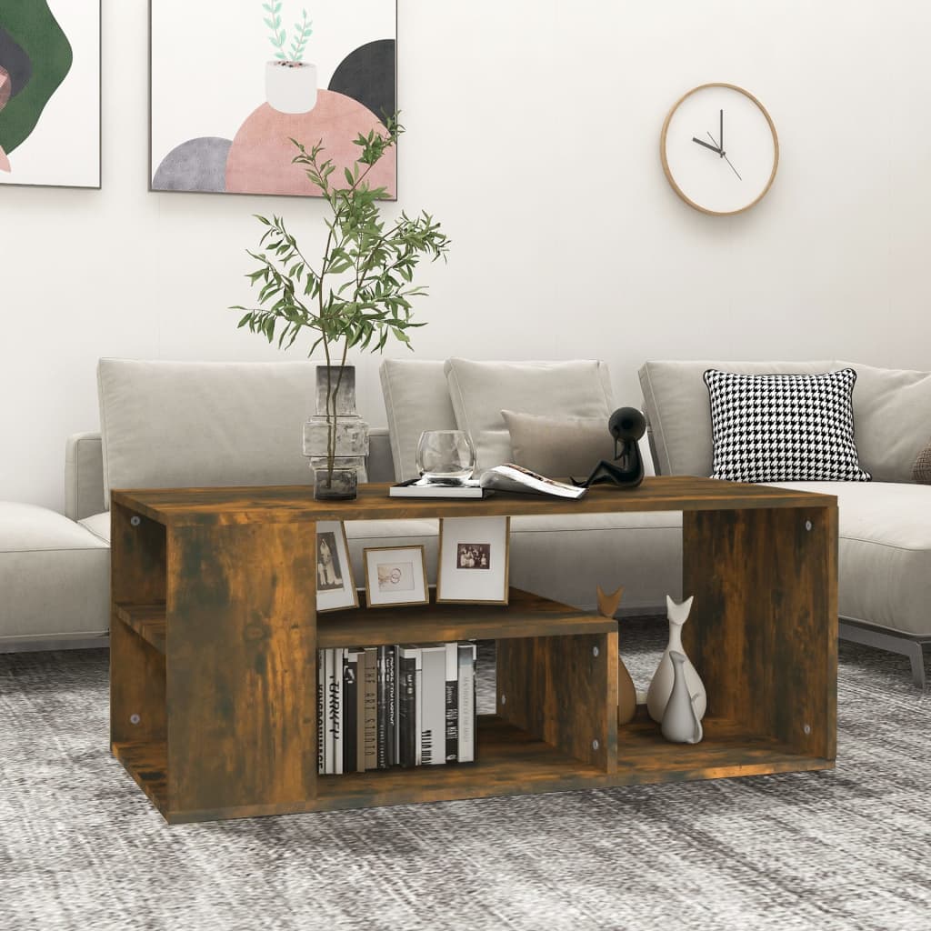 Sohvapöytä Käsityöläinen Tammi 100X50X40 Cm Tekninen Puu