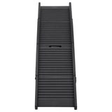 Taitettava Koiran Ramppi Musta 153X40X12,5 Cm Muovi