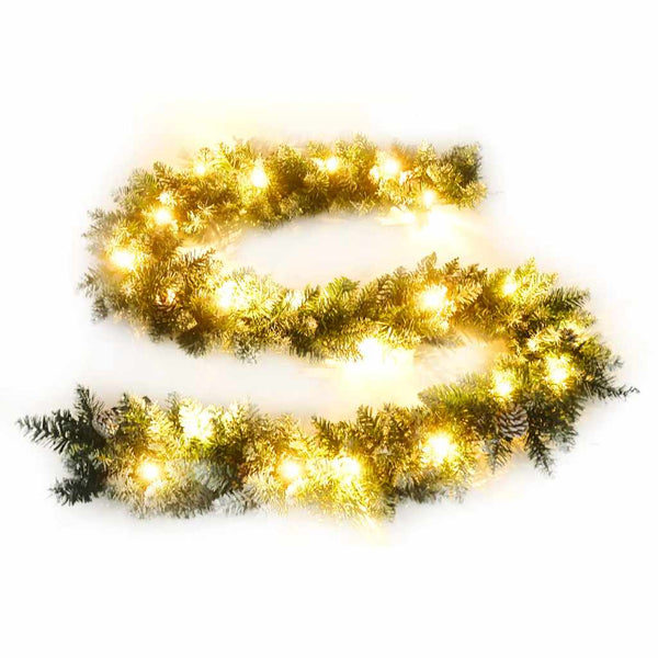 Jouluköynnös Led-Valoilla Vihreä 5,2 M Pvc