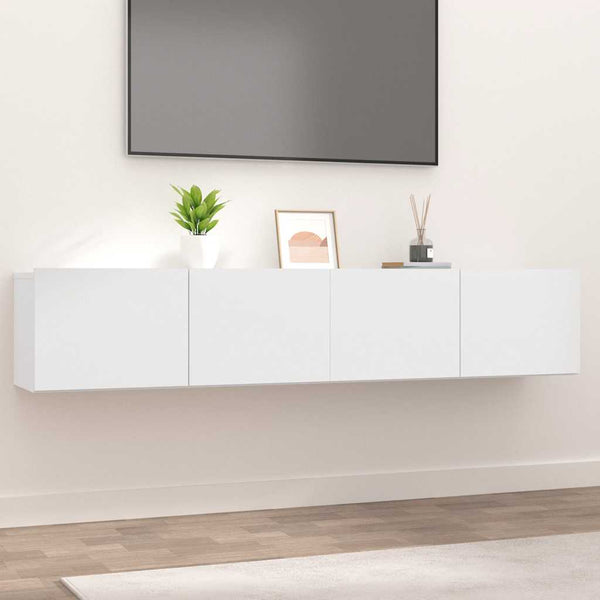 Tv-Seinäkaapit 2 Kpl 80X30X30 Cm Tekninen Puu