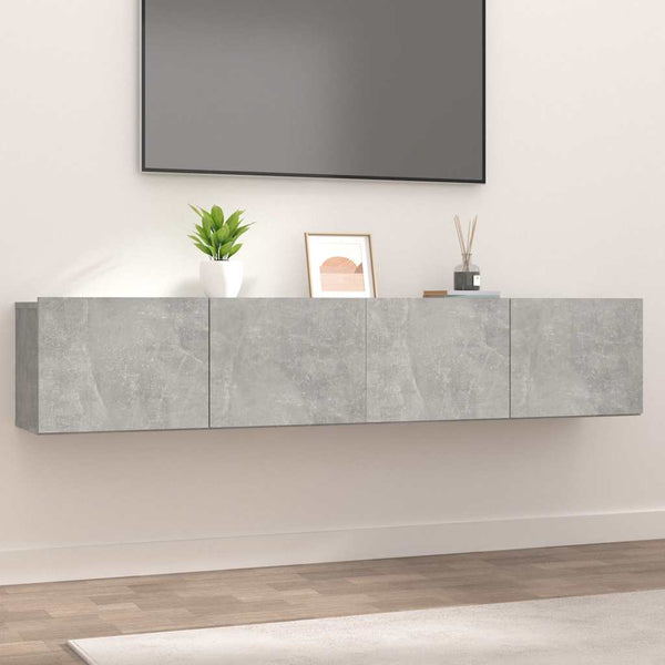 Tv-Seinäkaapit 2 Kpl 80X30X30 Cm Tekninen Puu