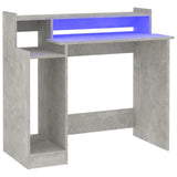 Työpöytä Led-Valoilla 97X45X90 Cm Tekninen Puu