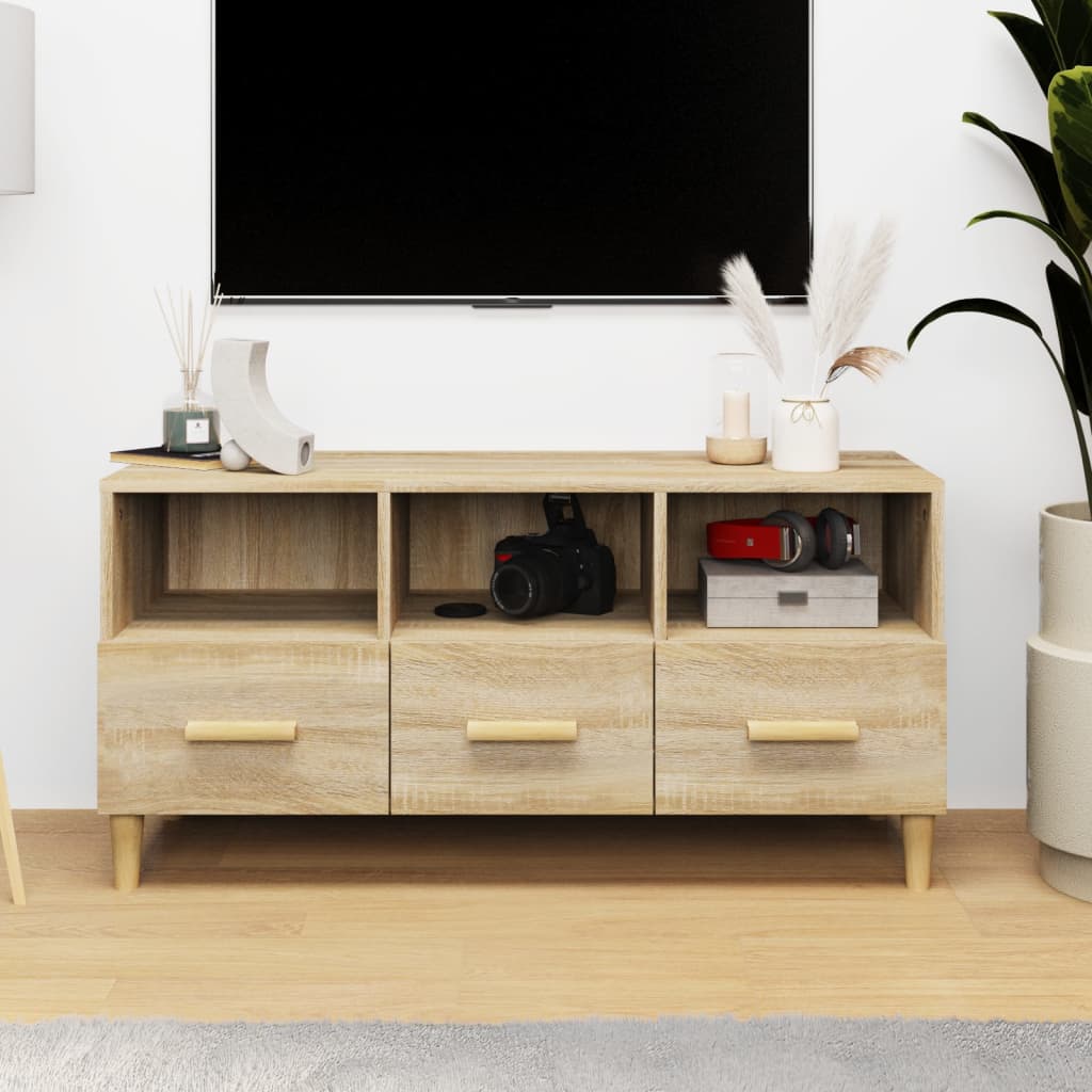 Tv-Taso 102X36X50 Cm Tekninen Puu