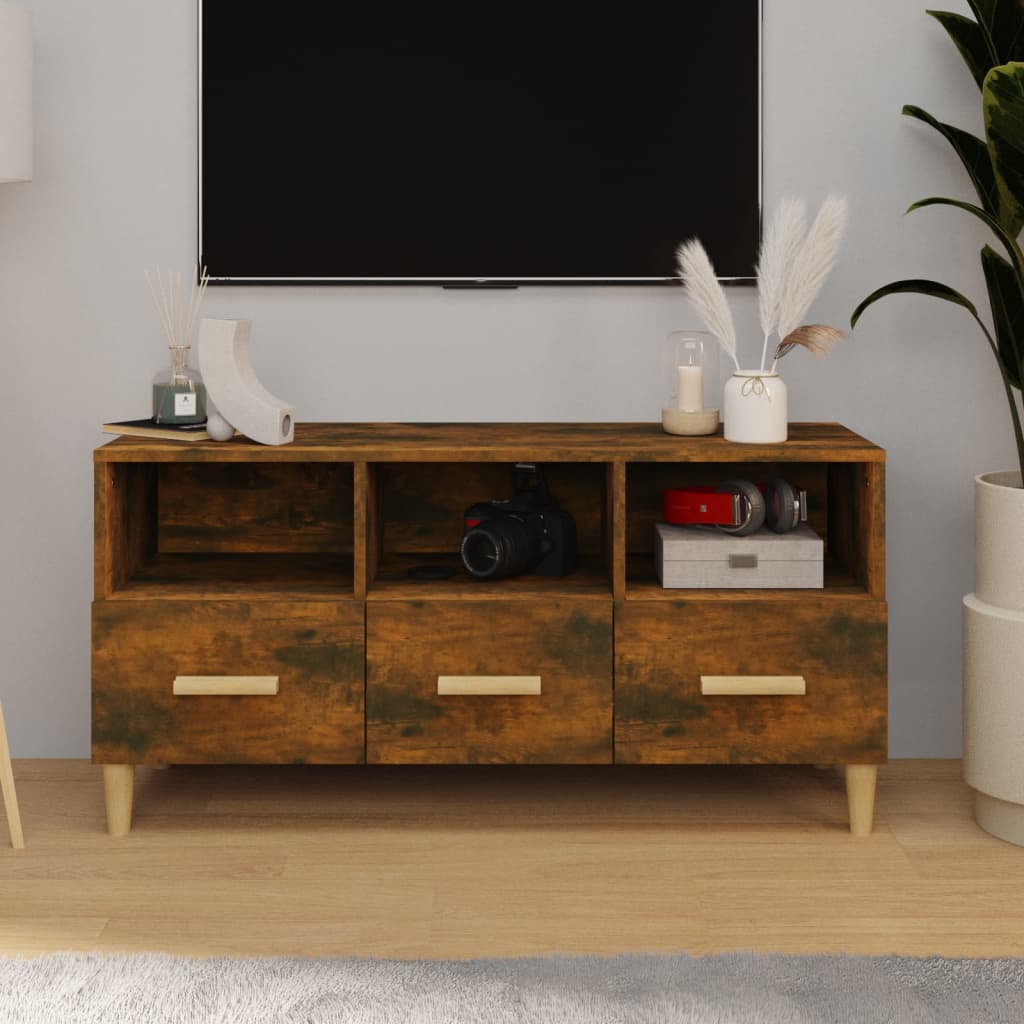 Tv-Taso 102X36X50 Cm Tekninen Puu