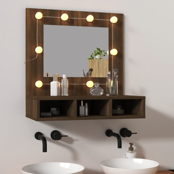 Peilikaappi Led-Valoilla 60X31,5X62 Cm