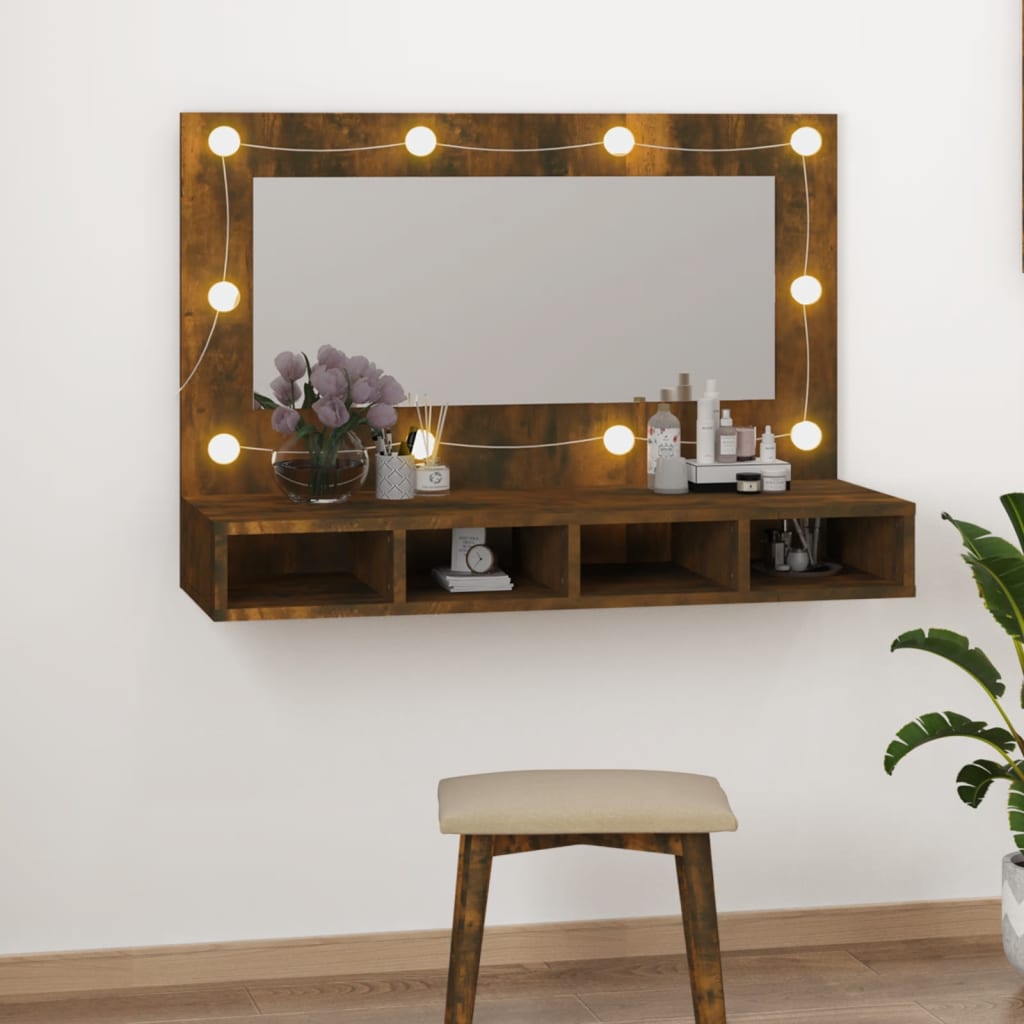Peilikaappi Led-Valoilla 90X31,5X62 Cm