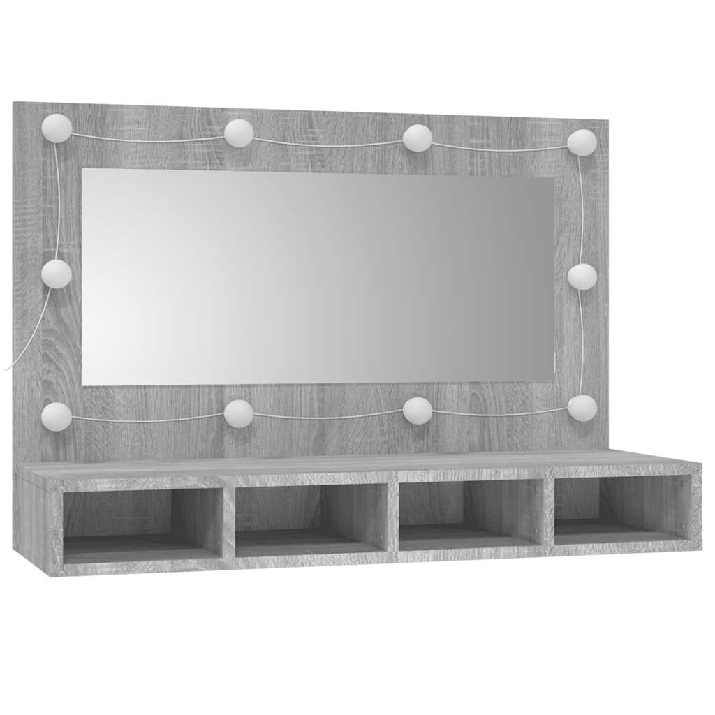Peilikaappi Led-Valoilla 90X31,5X62 Cm