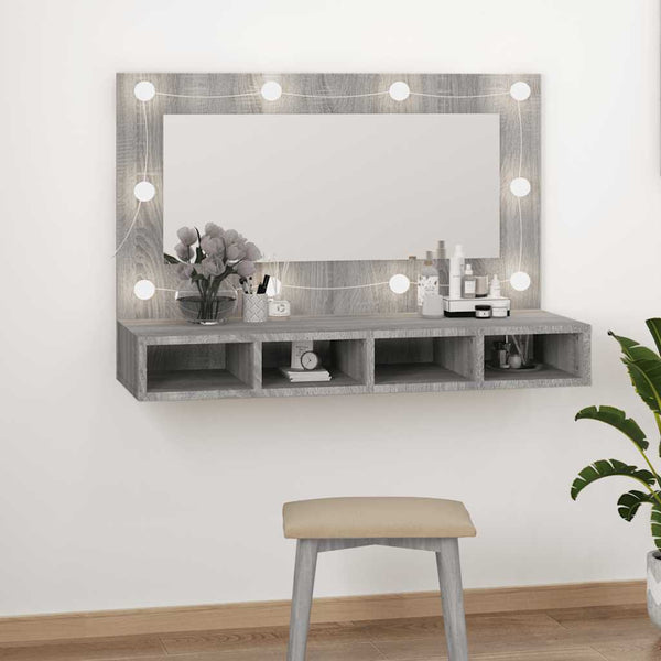 Peilikaappi Led-Valoilla 90X31,5X62 Cm