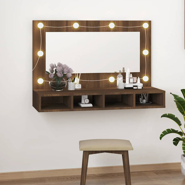 Peilikaappi Led-Valoilla 90X31,5X62 Cm