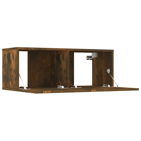 Tv-Seinäkaappi 2 Kpl 80X30X30 Cm Tekninen Puu