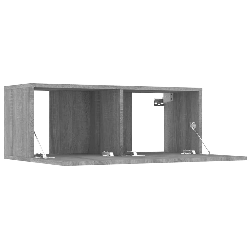 Tv-Seinäkaapit 2 Kpl 80X30X30 Cm Tekninen Puu