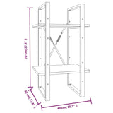 2-Kerroksinen Kirjahylly 40X30X