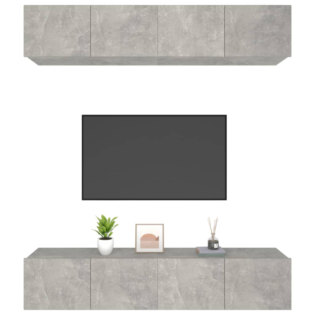 Tv-Kaapit 4 Kpl 80X30X30 Cm Tekninen Puu