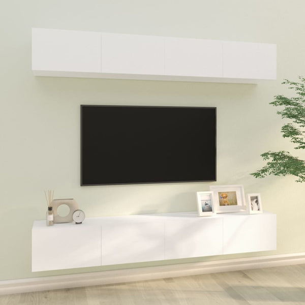 Tv-Kaapit 4 Kpl 80X30X30 Cm Tekninen Puu