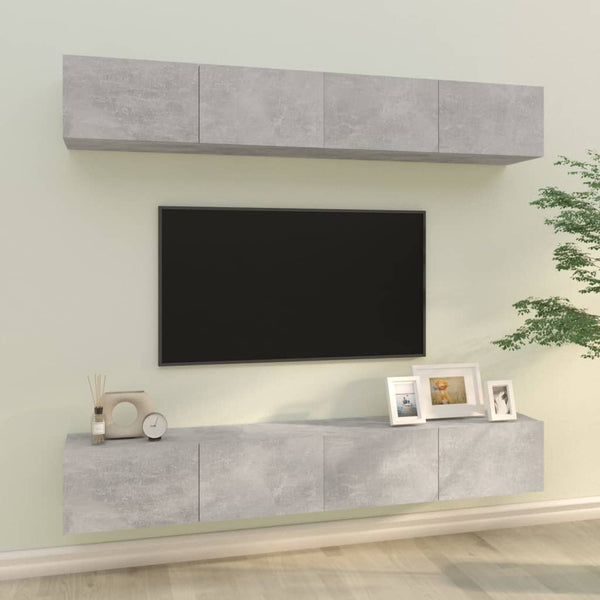 Tv-Kaapit 4 Kpl 80X30X30 Cm Tekninen Puu