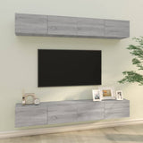 Tv-Kaapit 4 Kpl 80X30X30 Cm Tekninen Puu