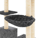 Kissan Kiipeilypuu Sisal- Raapimispylväillä 142 Cm