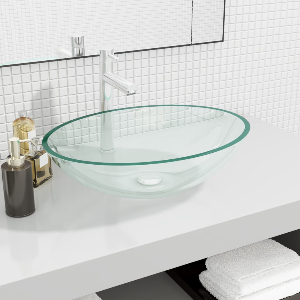 Pesuallas Lasi 50X37X14 Cm Himmeä