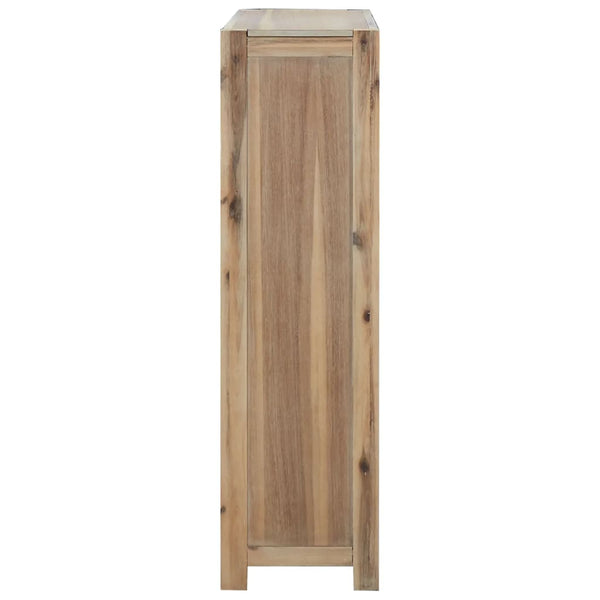 Kirjahylly 4 Tasoa 80X30X Täysi Akasiapuu