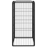 Koiranhäkki 4 Paneelia Musta 50X100 Cm Jauhemaalattu Teräs