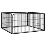 Koiranhäkki 36 Paneelia Musta 100X50 Cm Jauhemaalattu Teräs