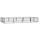 Koiranhäkki 36 Paneelia Musta 100X50 Cm Jauhemaalattu Teräs