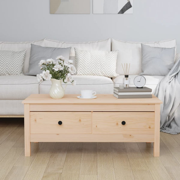 Sohvapöytä 100X50X40 Cm Täysi Mänty