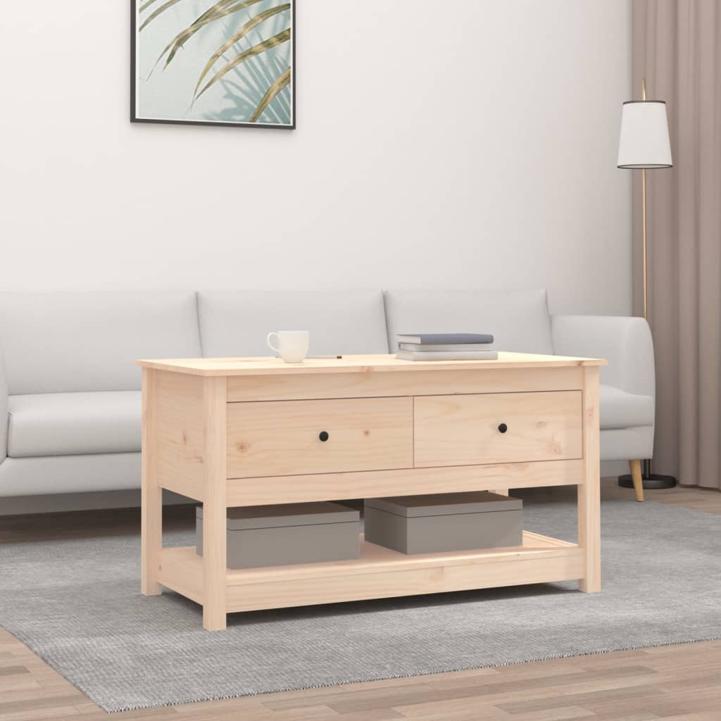 Sohvapöytä 102X49X55 Cm Täysi Mänty