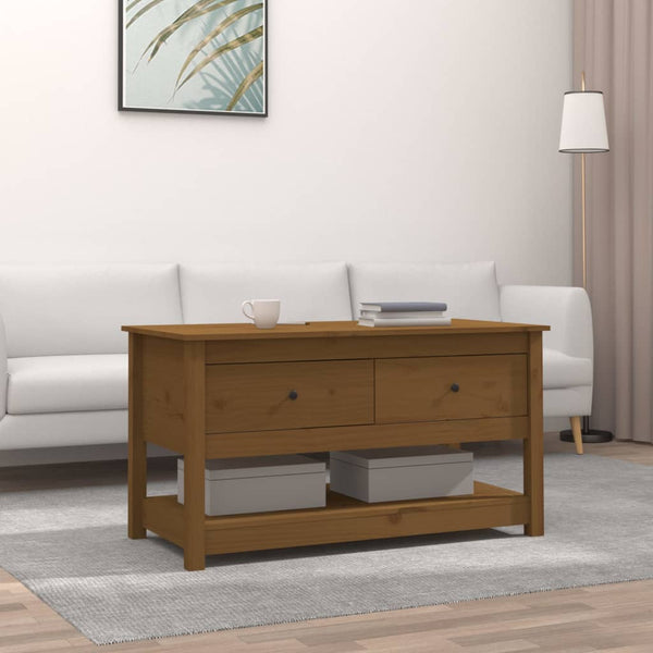 Sohvapöytä 102X49X55 Cm Täysi Mänty