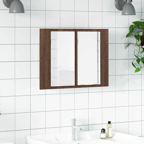 Kylpyhuoneen Led Peilikaappi 60X12X45 Cm Akryyli