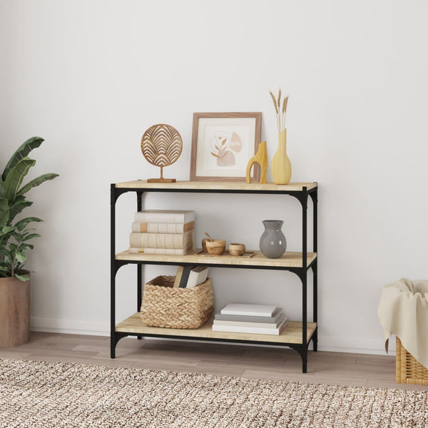 Kirjahylly Sonoma-Tammi 80X33X70,5 Cm Tekninen Puu Ja Teräs