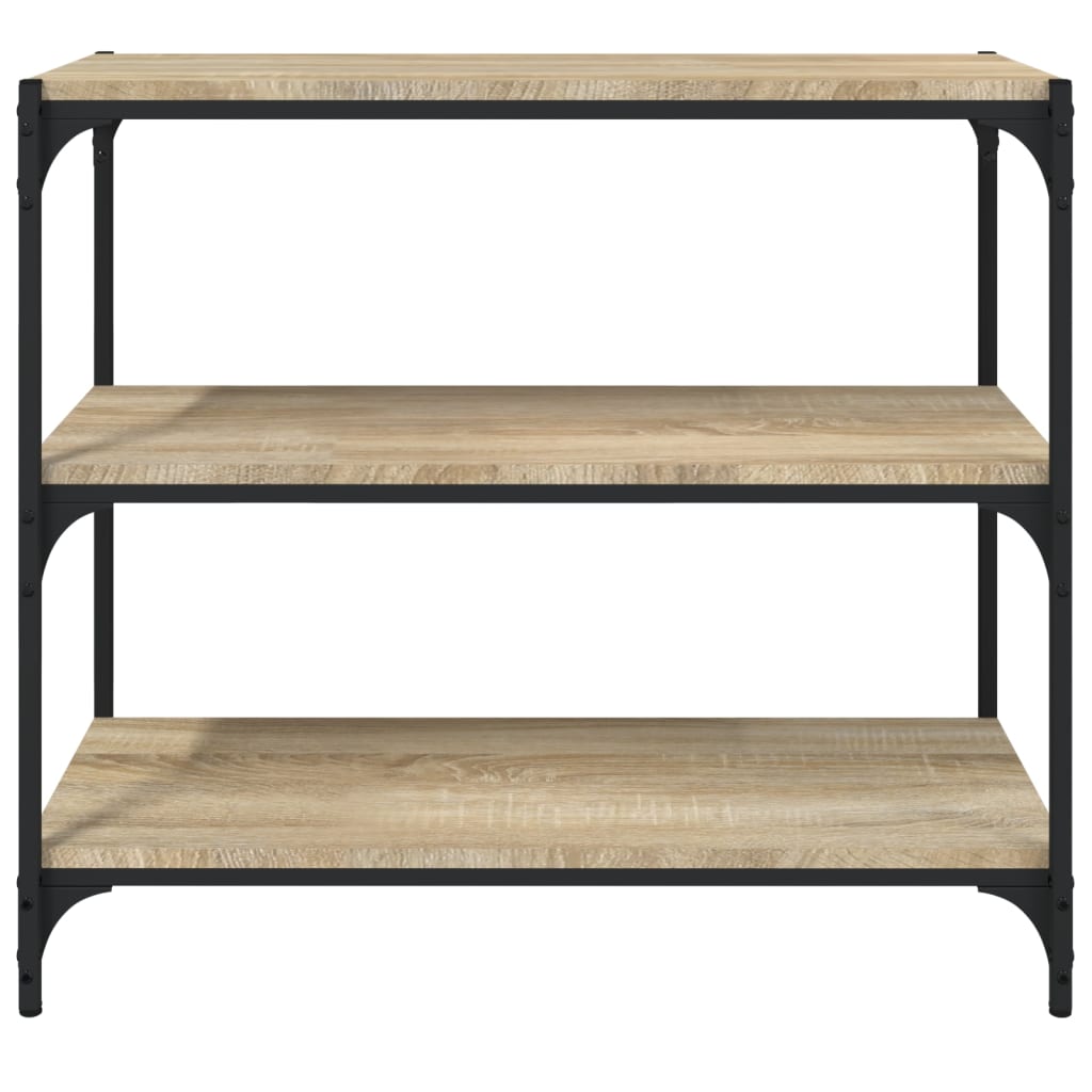 Kirjahylly Sonoma-Tammi 80X33X70,5 Cm Tekninen Puu Ja Teräs