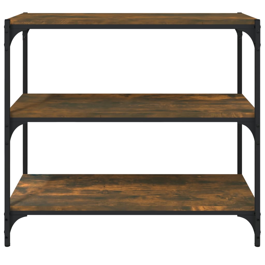 Kirjahylly 80X33X70,5 Cm Tekninen Puu Ja Teräs