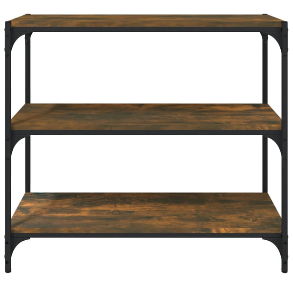 Kirjahylly 80X33X70,5 Cm Tekninen Puu Ja Teräs